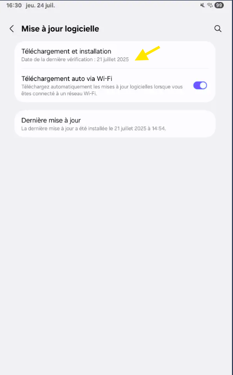 How to update your Android tablet software